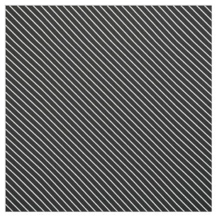 Svartvita diagonala streck - tyg
