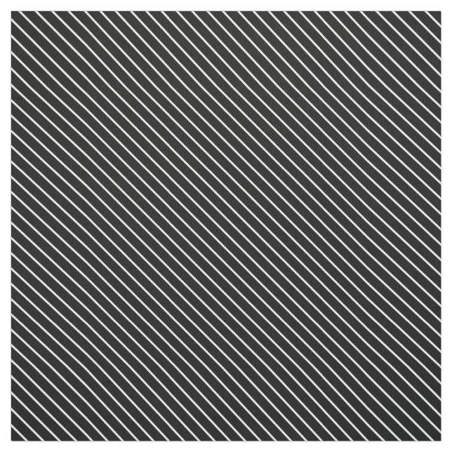 Svartvita diagonala streck - tyg (Provkarta)