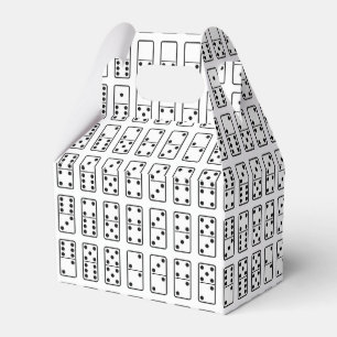 Svartvita Dominosymboler för original- design Presentaskar