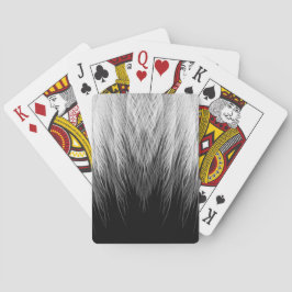 Svartvita fjäderkort casinokort