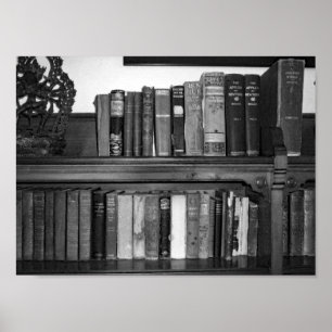 Svartvita fotovintagebokar poster