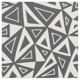 Svartvita geometriska trianglar tyg