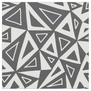 Svartvita geometriska trianglar tyg
