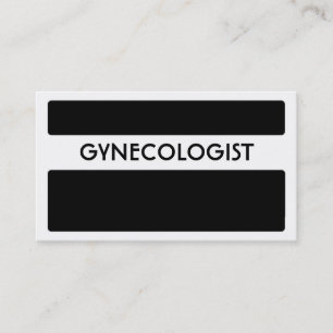 Svartvita gynekologer affärskort visitkort