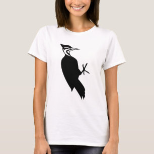 Svartvita hackspettälskare t shirt