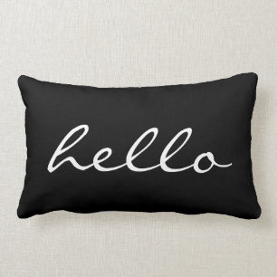 Svartvita hejer lumbarkudde