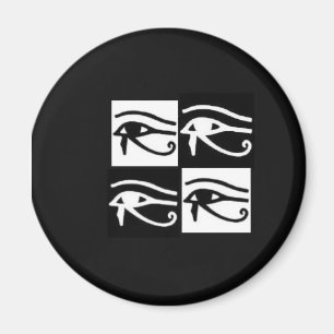svartvita Horus ögon Magnet