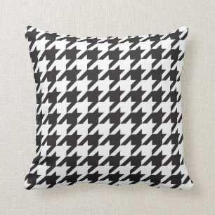Svartvita Houndstooth kudder Kudde