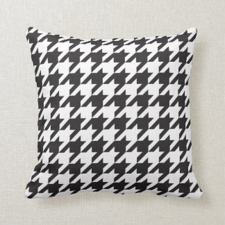 Svartvita Houndstooth kudder Kudde