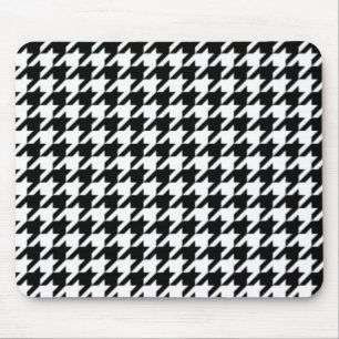 Svartvita Houndstooth Musmatta