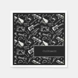 Svartvita instrument för personlig 2 pappersservett