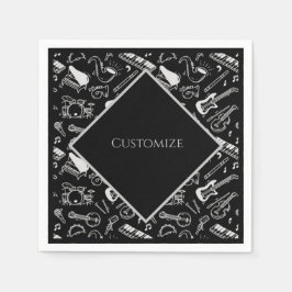 Svartvita instrument för personlig pappersservett