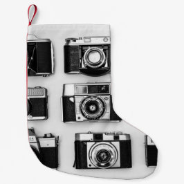 Svartvita kameror liten julstrumpa