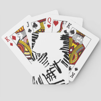 Svartvita kort casinokort