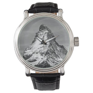 Svartvita Matterhorn Armbandsur