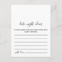 Svartvita nattkort för datum och natt