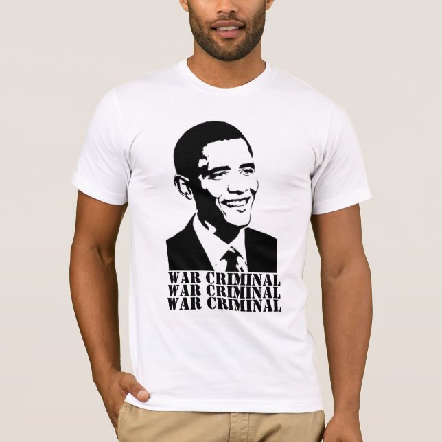 svartvita obama, KRIGSFÖRBRYTARE, KRIG CRIMIN… T Shirt (Framsida)