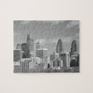 Svartvita Philly skyscraper Pussel