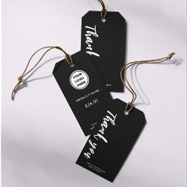 Svartvita Prisa Märkre - Business Logotyp Boutique Presentetikett
