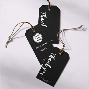 Svartvita Prisa Märkre - Business Logotyp Boutique Presentetikett