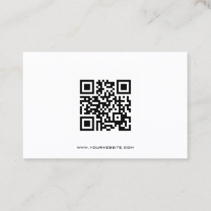 Svartvita QR kodifierar konsulenten Visitkort