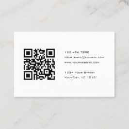 Svartvita QR kodifierar konsulenten Visitkort