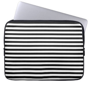 Svartvita randar för klassiker laptop sleeve
