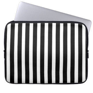 Svartvita randar laptop fodral