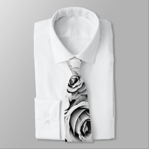 svartvita rosa manar tie slips