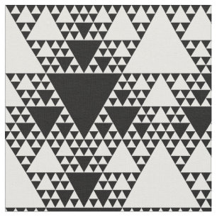 Svartvita Sierpinski trianglar - Tyg