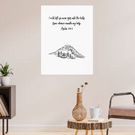 Svartvita skisser på valspråk poster