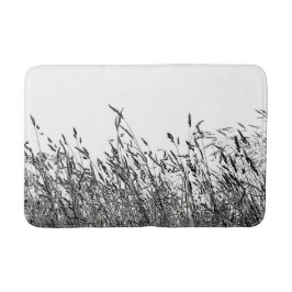 Svartvita vildfält badrumsmatta