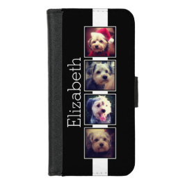 Svartvitt 4 foto-färgade fyrkanter