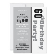 Svartvitt 60:e Födelsedagsfesten