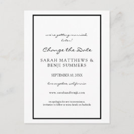 Svartvitt Ändra vykort för datum