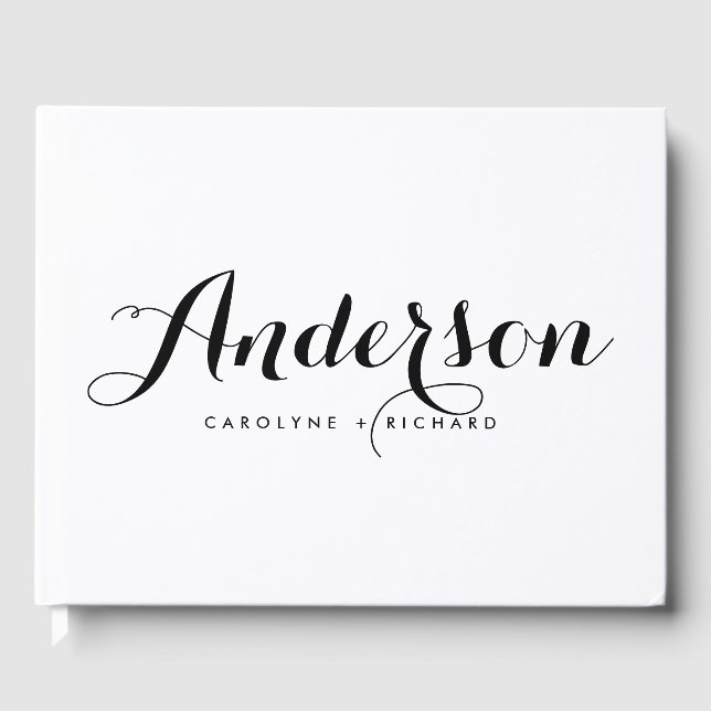 Svartvitt | Ät och torka Gästböcker (Framsida)