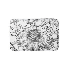 Svartvitt Badrumsmatta