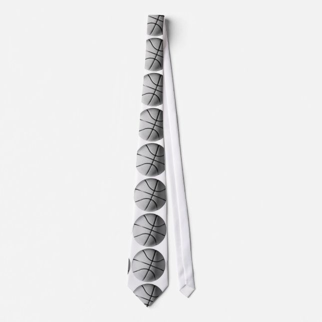 Svartvitt Basketball Neckwear (Framsida)