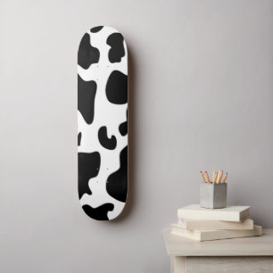 Svartvitt blankprov mini skateboard bräda 18,5 cm