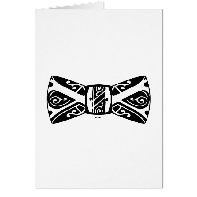 Svartvitt blanksteg hälsningskort (Framsidan)