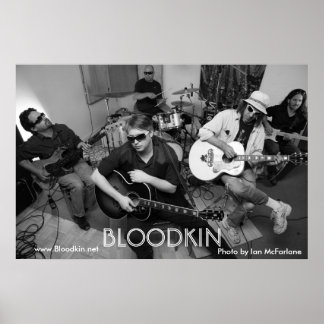 Svartvitt Bloodkin-Poster Poster