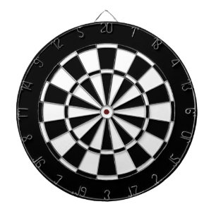 Svartvitt Darttavla