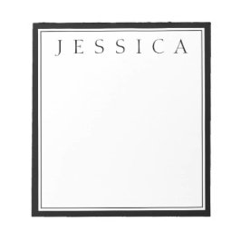 Svartvitt | Ditt namn Anteckningsblock