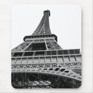 Svartvitt Eiffel torn Musmatta