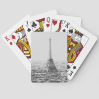 Svartvitt Eiffel Torn Parkinfoto