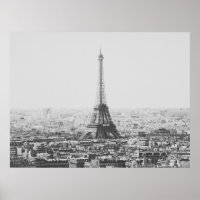 Svartvitt Eiffel Torn Parkinfoto