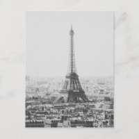 Svartvitt Eiffel Torn Parkinfoto