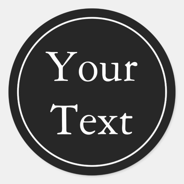 Svartvitt eller etiketter med Anpassningsbar (Framsida)