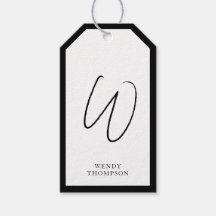 Svartvitt enkelt, minimalistiskt, modernt monogram