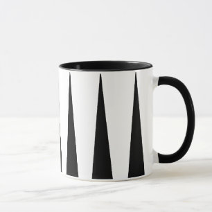 Svartvitt färgkvarter mugg